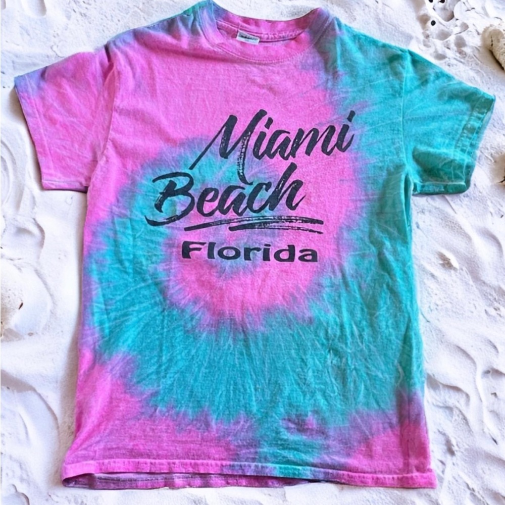 Vintage Miami Beach Tie-Dye T-Shirt